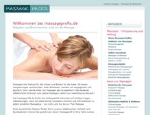 Tablet Screenshot of massageprofis.de